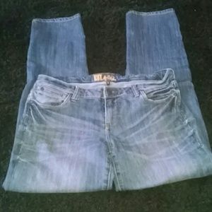 Blue denim women boot cut jeans